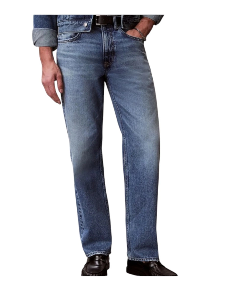Calvin Klein – Ανδρικό Jeans Andrew 90s Straight LV04RF725G-WE9 Μπλε