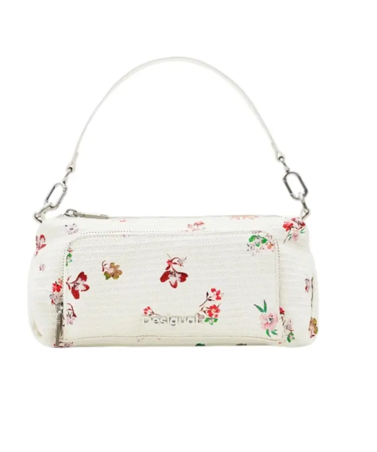 Desigual - Γυναικεία Τσάντα 'Ωμου Delirium Urus Maxi 24SAXP65-1001 Λευκό