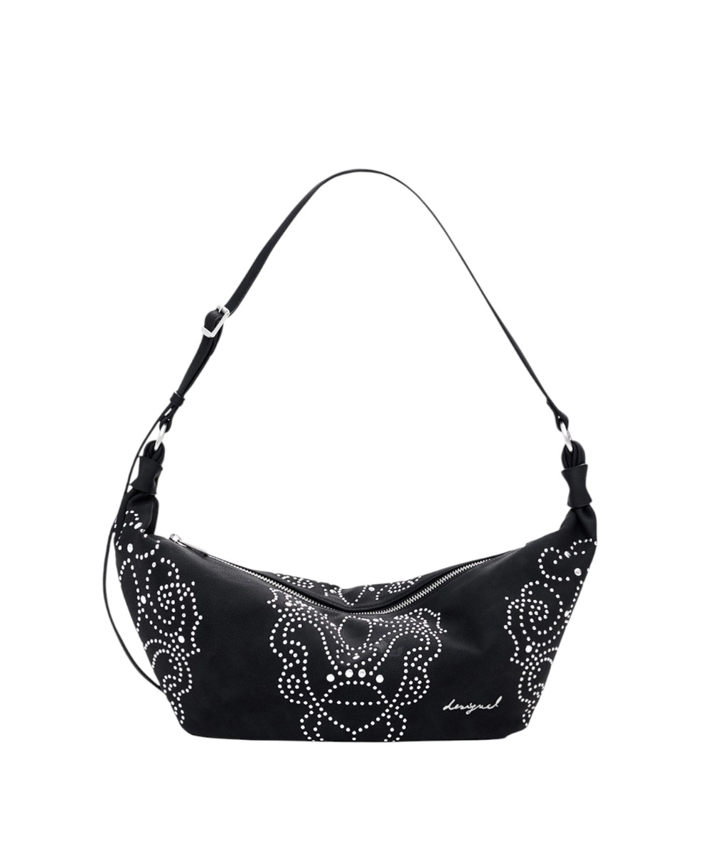 Desigual - Γυναικεία Τσάντα 'Ωμου Munster Poker Face 25WAXPBG-2000 Μαύρο