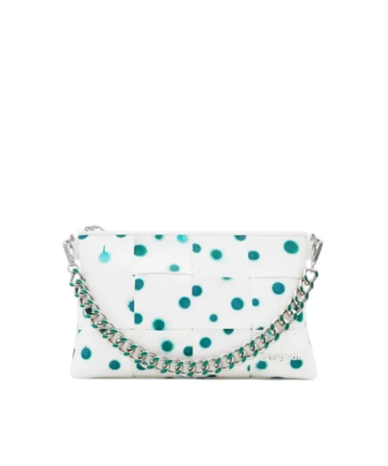 Desigual - Γυναικεία Τσάντα 'Ωμου New Splatter Dortmund 24SAXP10-1000 Λευκό