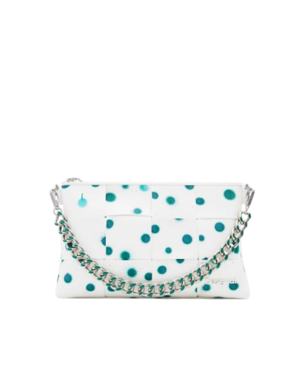 Desigual - Γυναικεία Τσάντα 'Ωμου New Splatter Dortmund 24SAXP10-1000 Λευκό
