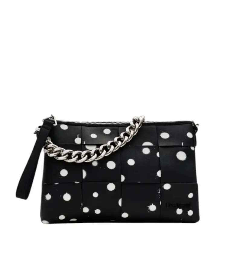 Desigual - Γυναικεία Τσάντα 'Ωμου New Splatter Dortmund 24SAXP10-2000 Μαύρο
