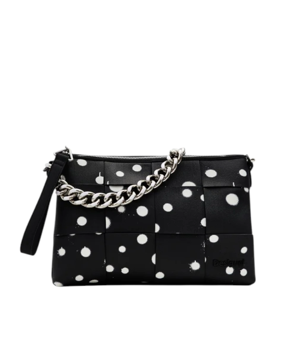 Desigual - Γυναικεία Τσάντα 'Ωμου New Splatter Dortmund 24SAXP10-2000 Μαύρο