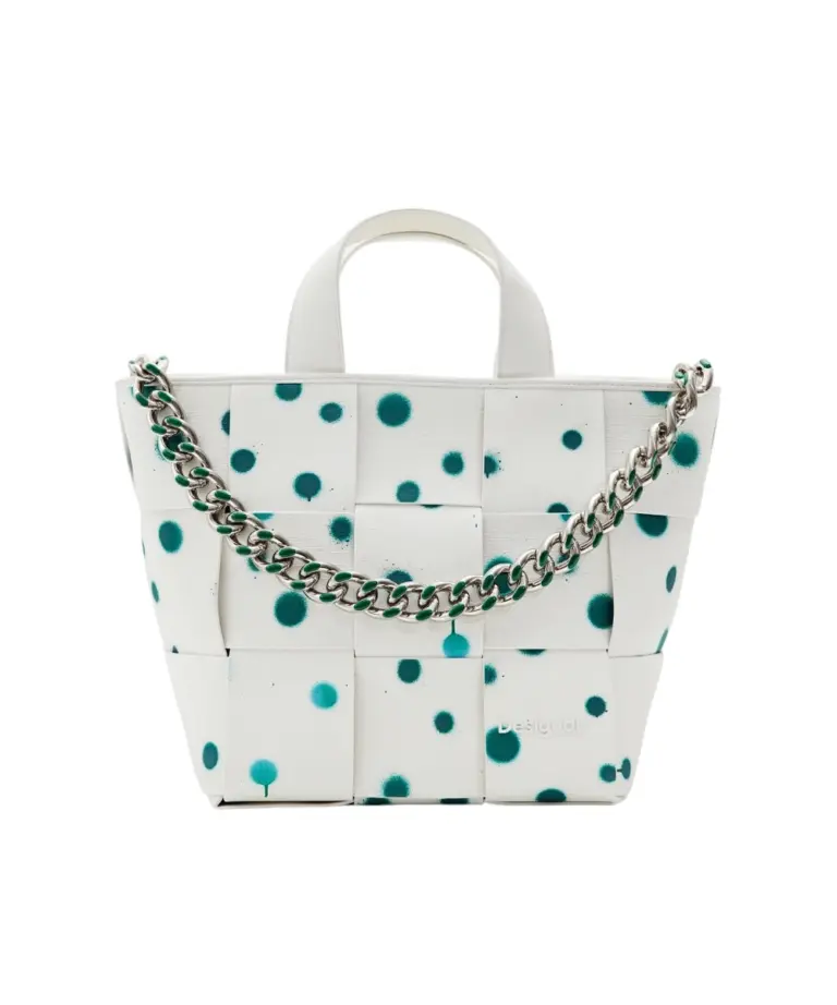 Desigual - Γυναικεία Τσάντα 'Ωμου New Splatter Valdivia 24SAXP60-1000 Λευκό