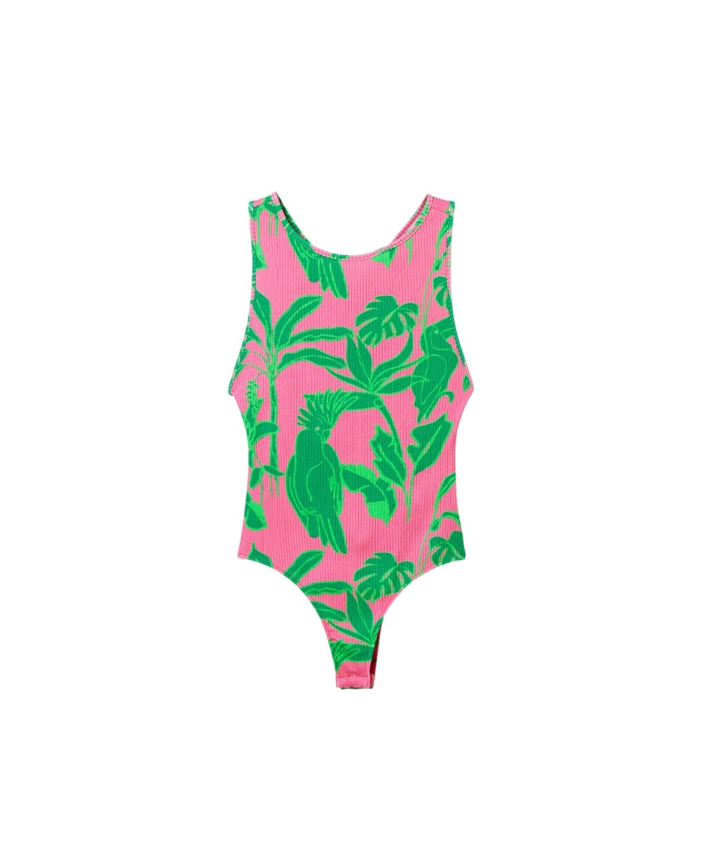 Desigual - Γυναικείο Κορμάκι Tropical 23SWQK20-3022 Ροζ
