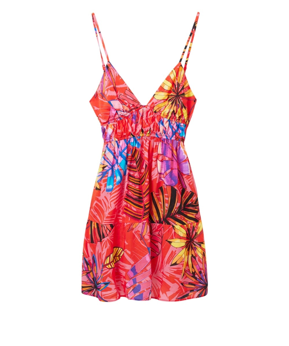 Desigual - Γυναικείο Φόρεμα Mini Hossegor 23SWMW27-7058 Κόκκινο