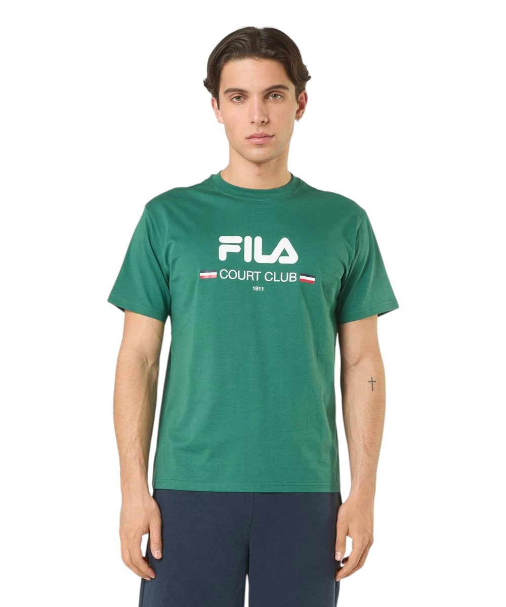 Fila - Ανδρικό T-shirt Doccia FAM1223-60105 Πράσινο