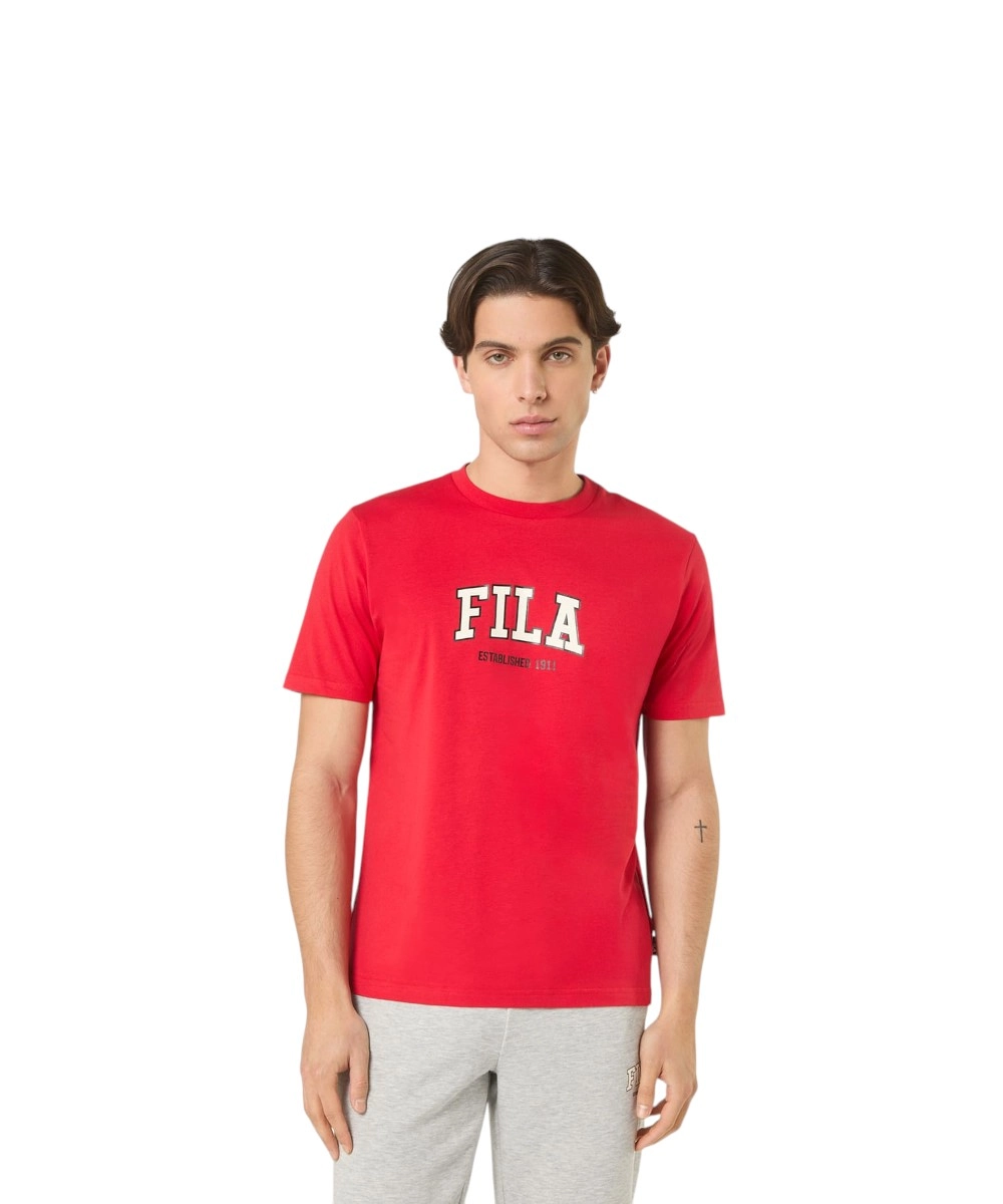 Fila - Ανδρικό T-shirt Rifredi FAM1219-30002 Κόκκινο