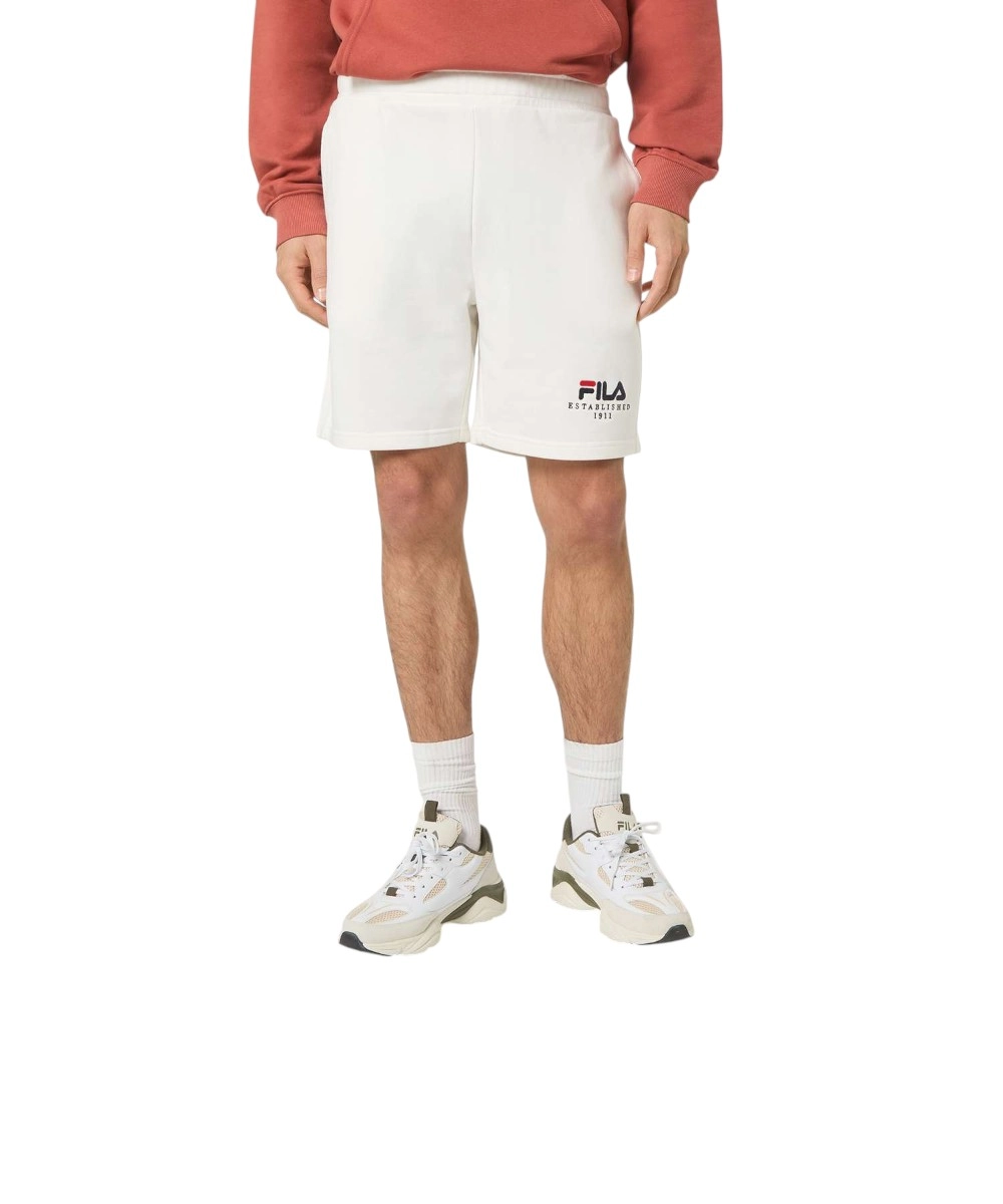 Fila - Ανδρικό Αθλητικό Σορτς Lusciano FAU0230-10010 Λευκό