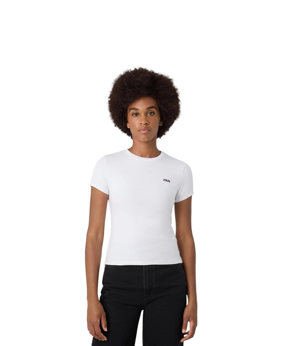 Fila - Γυναικείο T-Shirt Trivero FAW1205-10001 Λευκό