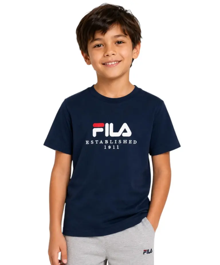 Fila - Παιδικό T-shirt Benna Logo FAK0432-50004 Μπλε