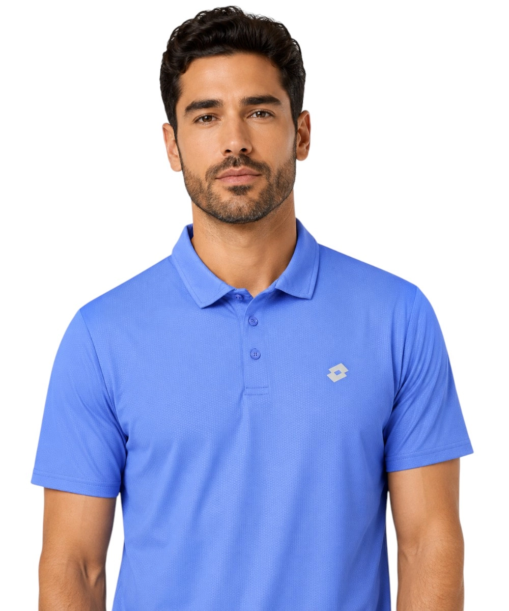 Lotto - Ανδρικό Κοντομάνικο Polo Athletic Regular Fit Dry-Tech 468840-BLUETT Μπλε