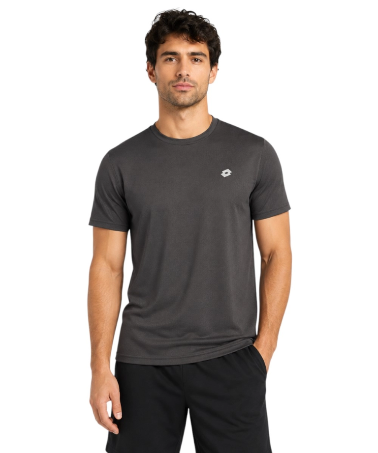 Lotto - Ανδρικό Κοντομάνικο Αθλητικό T-Shirt 466040-BLACK Μαύρο