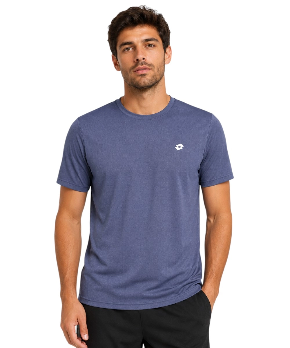Lotto - Ανδρικό Κοντομάνικο Αθλητικό T-Shirt 466040-NAVY Μπλε Ναυτικό