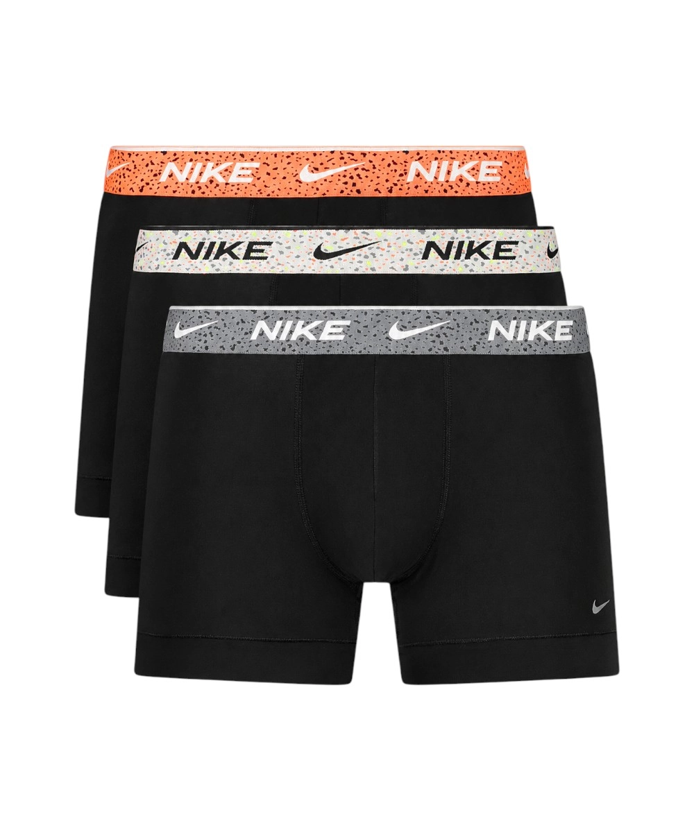 Nike - Ανδρικά Μποξεράκια Essential Cotton Stretch Trunk 3-Pack NQ00KE1284-0W3 Μαύρο