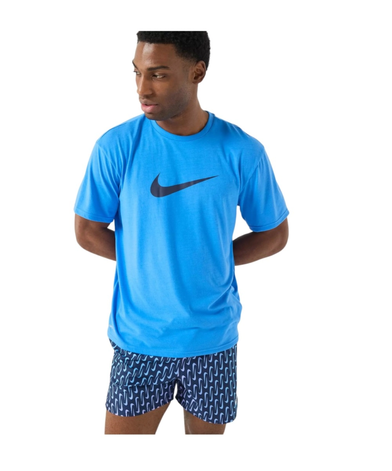 Nike - Ανδρική Αντηλιακή Μπλούζα Short Sleeve Hydroguard NESSG523-434 Μπλε