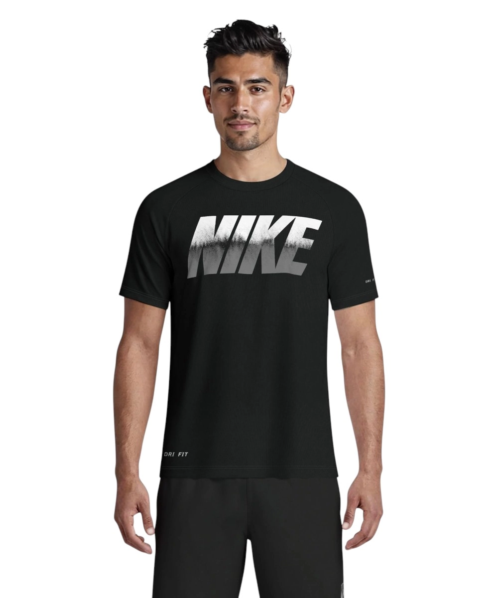 Nike - Ανδρική Αντηλιακή Μπλούζα Short Sleeve Hydroguard NESSG580-001 Μαύρο