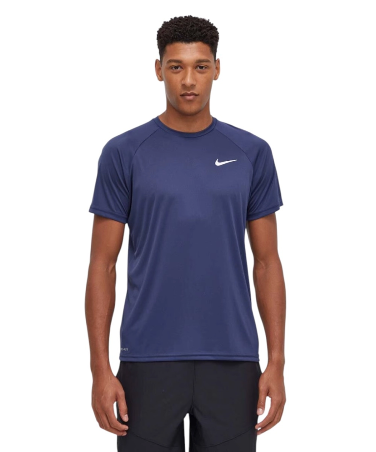 Nike - Ανδρικό Μαγιό T-shirt Hydroguard Essential Standard Fit NESSA586-440 Μπλε Σκούρο