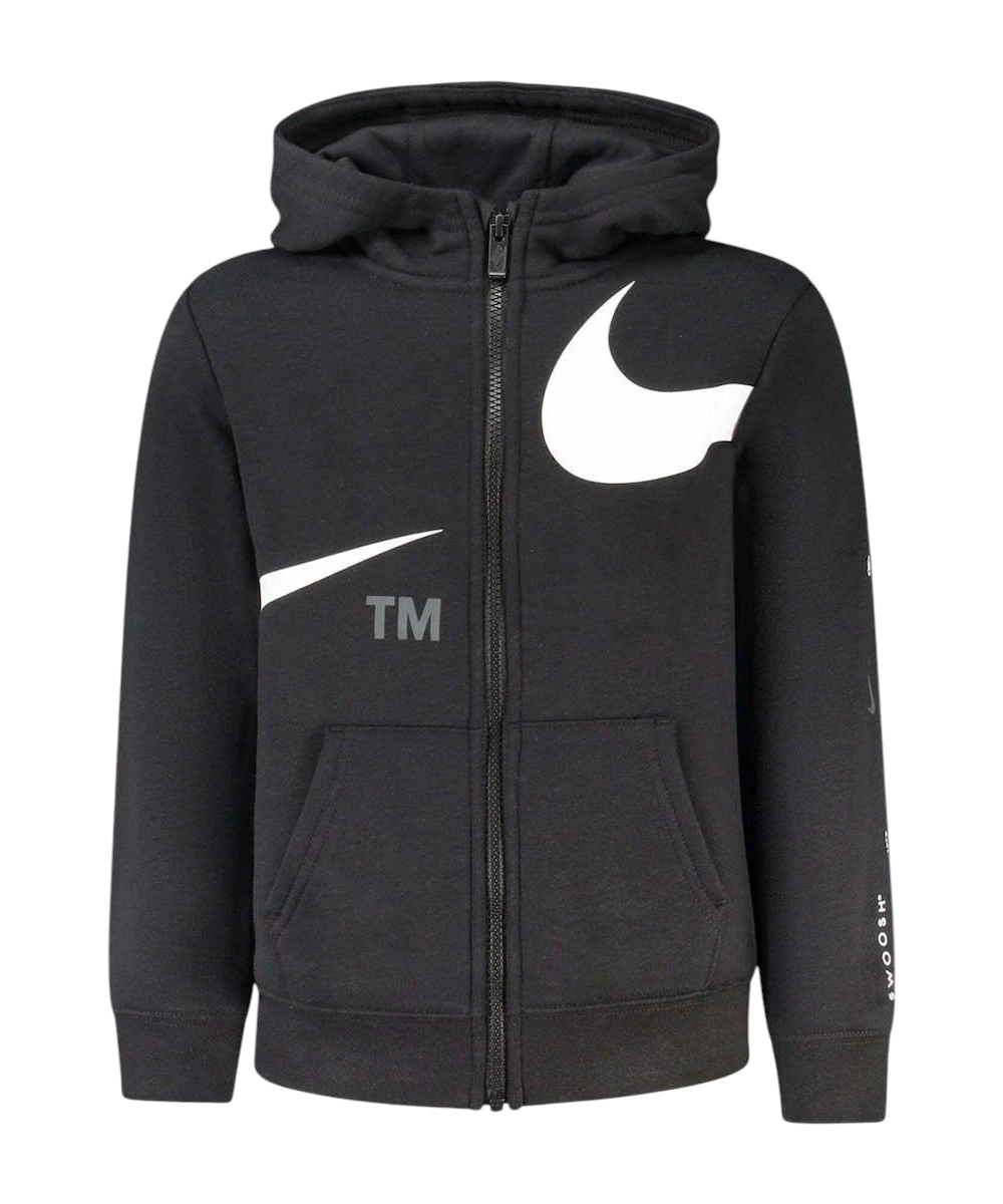 Nike - Παιδική Ζακέτα Φούτερ Swoosh Full Zip 86I159-023 Μαύρο