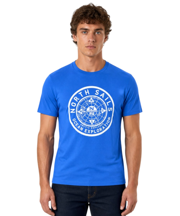 North Sails - Ανδρικό T-shirt Κοντομάνικο Regular Fit 996025-000-0760 Μαύρο