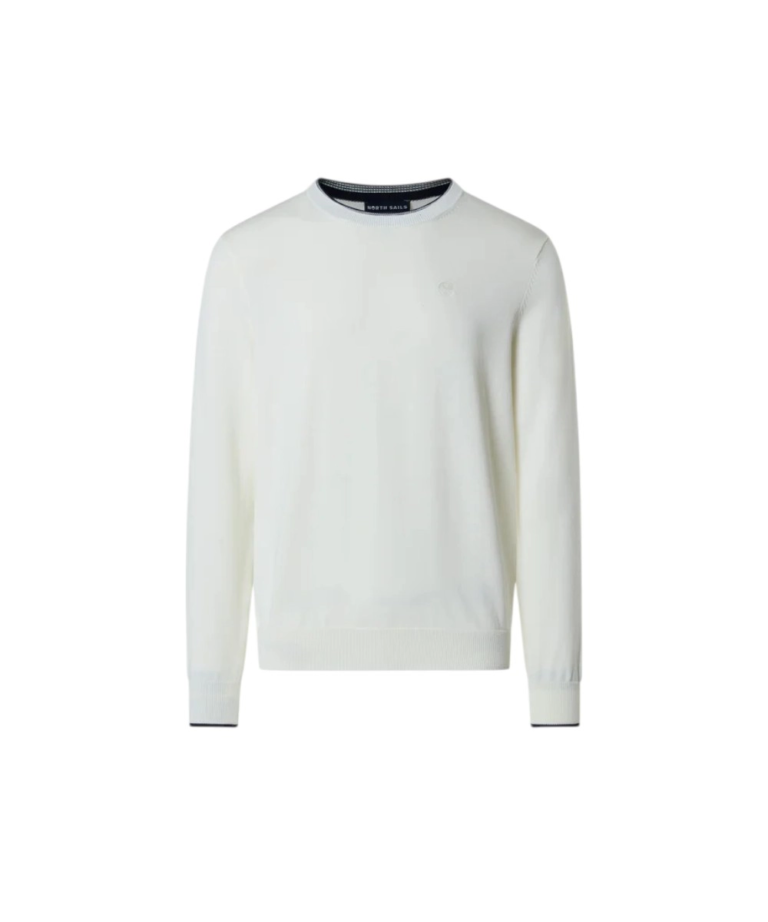 North Sails- Ανδρικό Πουλόβερ Crew-neck sweater 699227-000-0105 Λευκό