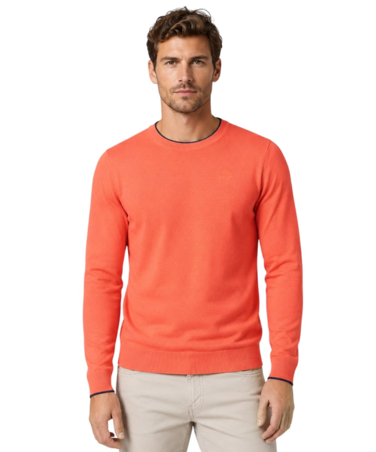 North Sails- Ανδρικό Πουλόβερ Crew-neck sweater 699227-000-0205 Κόκκινο