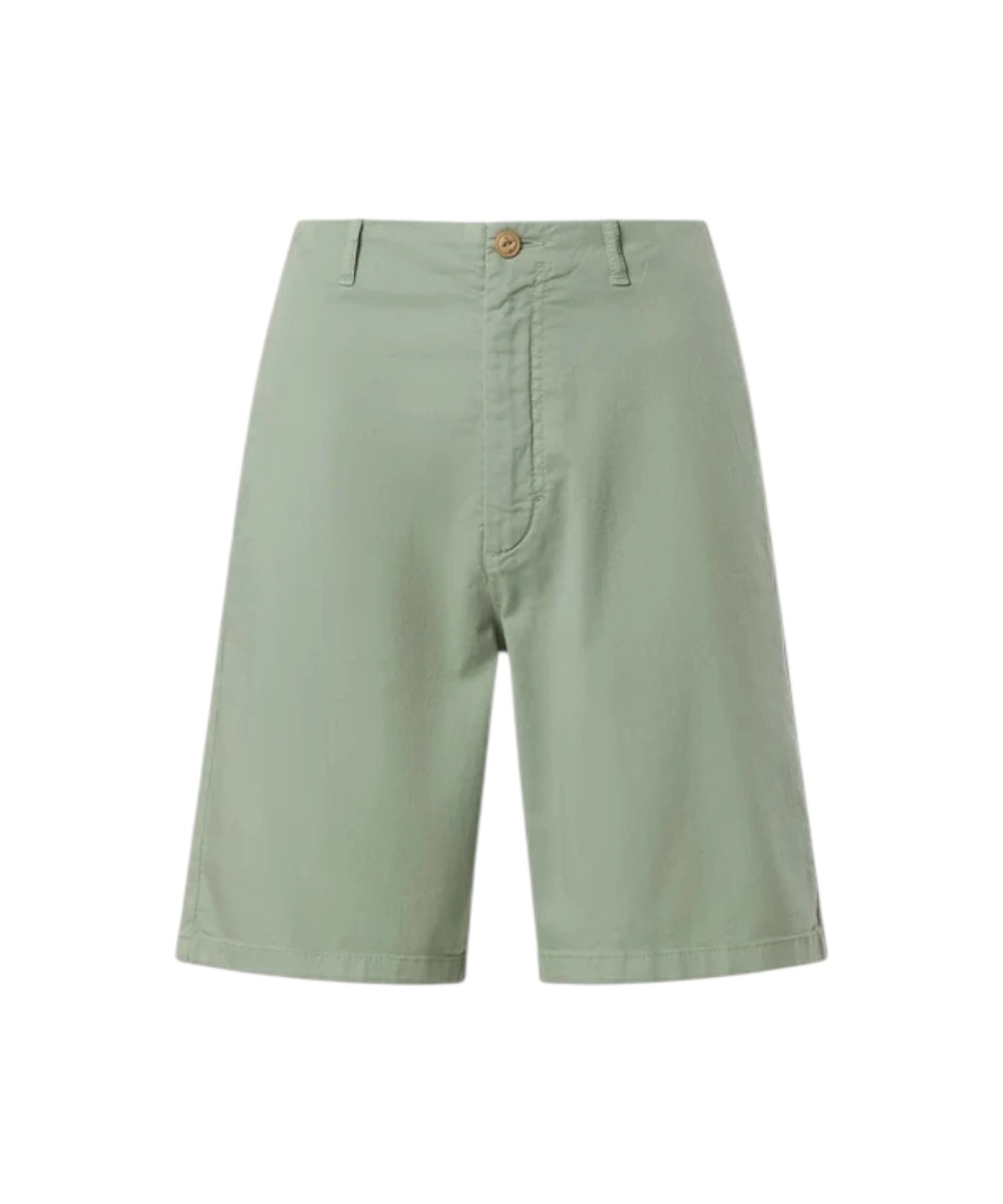 North Sails - Γυναικεία Βερμούδα High-waisted chino 074792-000-0428 Πράσινο Ανοιχτό