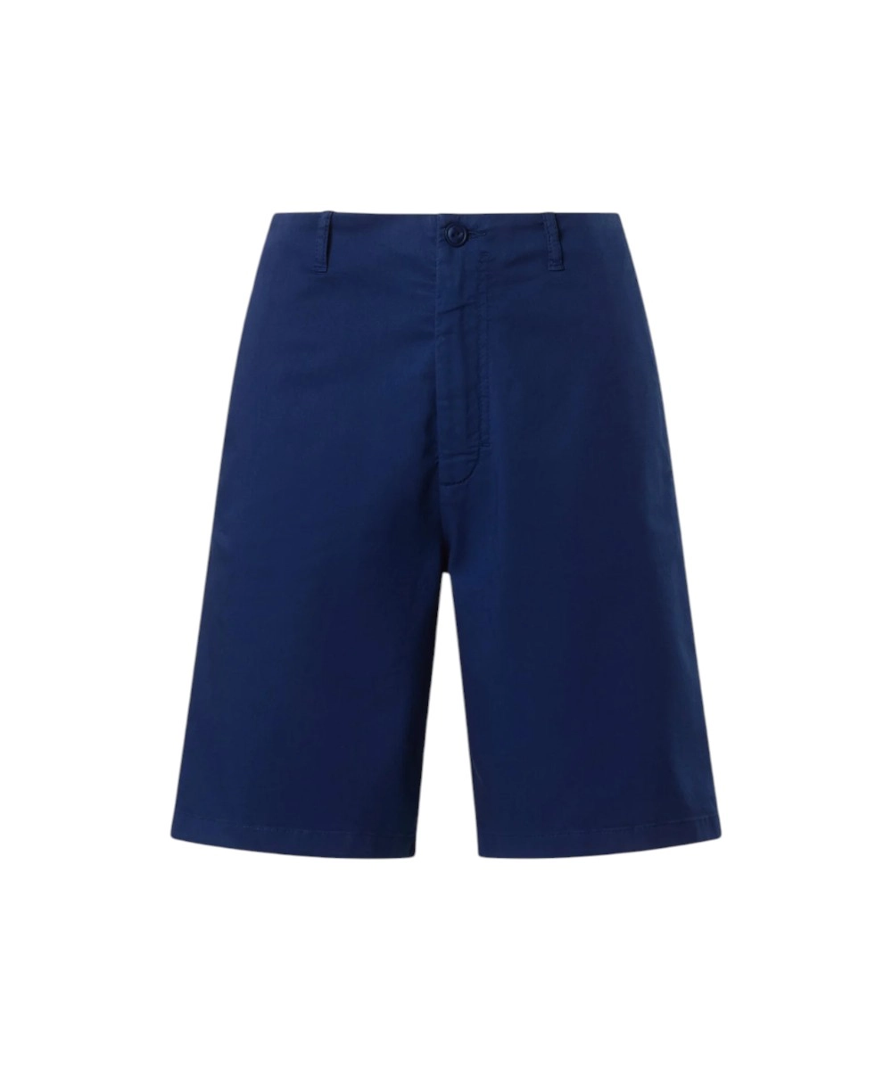 North Sails - Γυναικεία Βερμούδα High-waisted chino 074792-000-0805 Μπλε Σκούρο