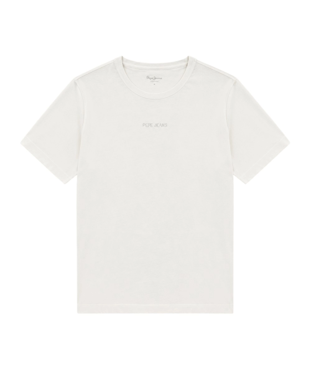 Pepe Jeans - Γυναικείο T-Shirt Mia C Neck Regular Fit PM5000167-800 Λευκό