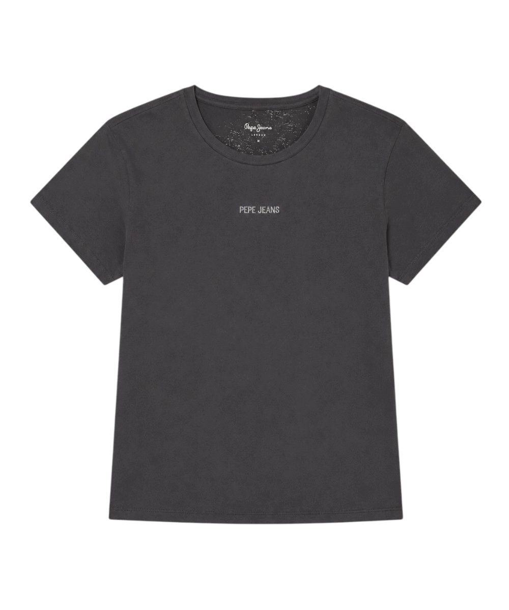Pepe Jeans - Γυναικείο T-Shirt Mia C Neck Regular Fit PM5000167-999 Μαύρο