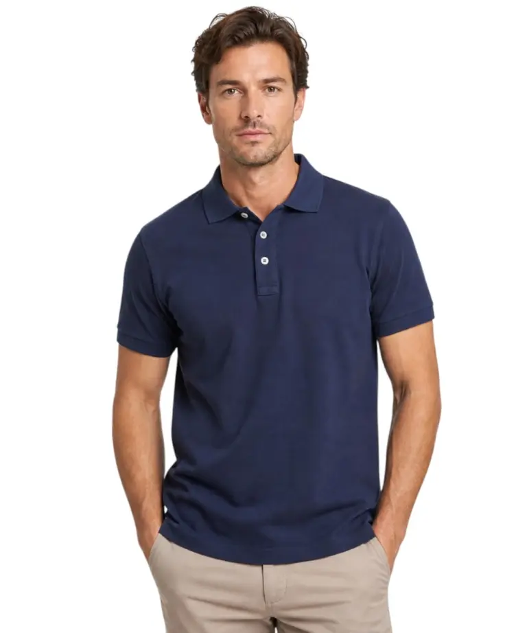 Scuola Nautica Italiana - Ανδρική Κοντομάνικη Μπλούζα Polo 858867-NAVY Μπλε Ναυτικό