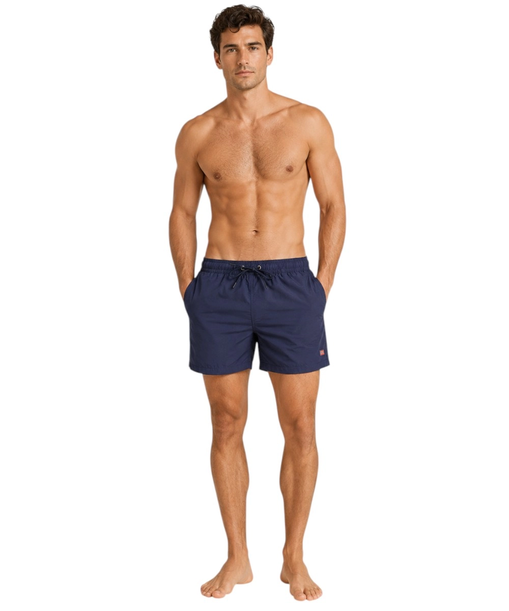 Scuola Nautica Italiana - Ανδρικό Μαγιό Σόρτς 838301-NAVY Μπλε Ναυτικό