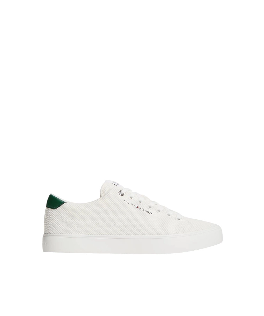 Tommy Hilfiger - Ανδρικά Sneakers Rubberised Flag Mesh Trainers FM0FM05876-0F5 Λευκό