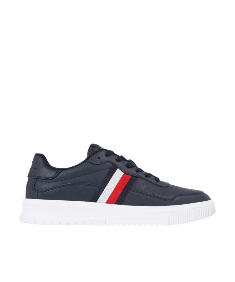 Tommy Hilfiger - Ανδρικά Sneakers Supercup Leather Stripes FM0FM04824-DW5 Μπλε Ναυτικό