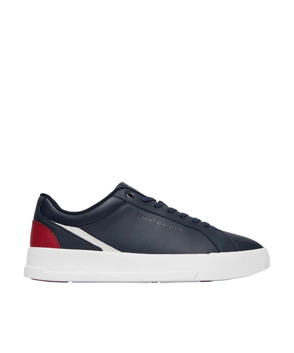 Tommy Hilfiger - Ανδρικά Sneakers Th Court Premium FM0FM05879-DW5 Μπλε Σκούρο