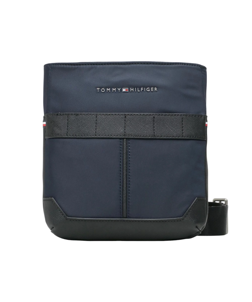 Tommy Hilfiger - Ανδρική Τσάντα Ώμου/Χιαστί Th Elevated Nylon Mini Crosover AM0AM10943-DW6 Μπλε Ναυτικό