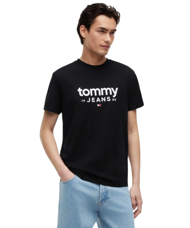 Tommy Hilfiger - Ανδρικό T-shirt Graphic Regular Fit DM0DM23376-BDS Μαύρο
