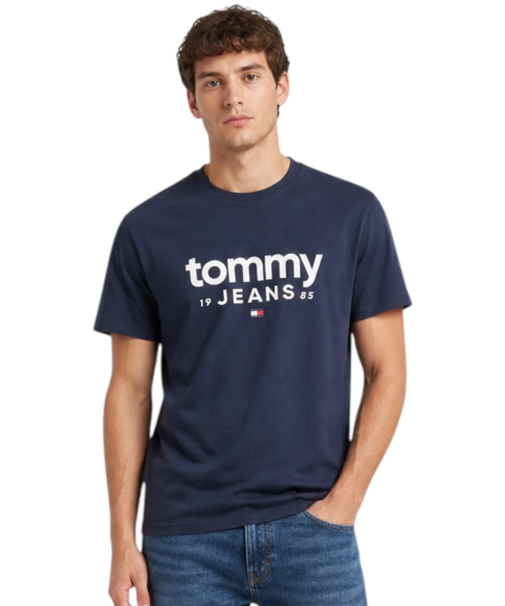 Tommy Hilfiger - Ανδρικό T-shirt Graphic Regular Fit DM0DM23376-C1G Μπλε Σκούρο