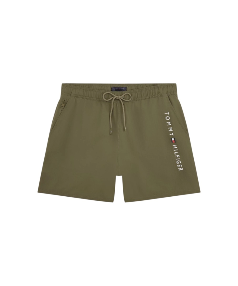 Tommy Hilfiger - Ανδρικό Μαγιό Σορτς Original Logo UM0UM03748-RBN Λαδί