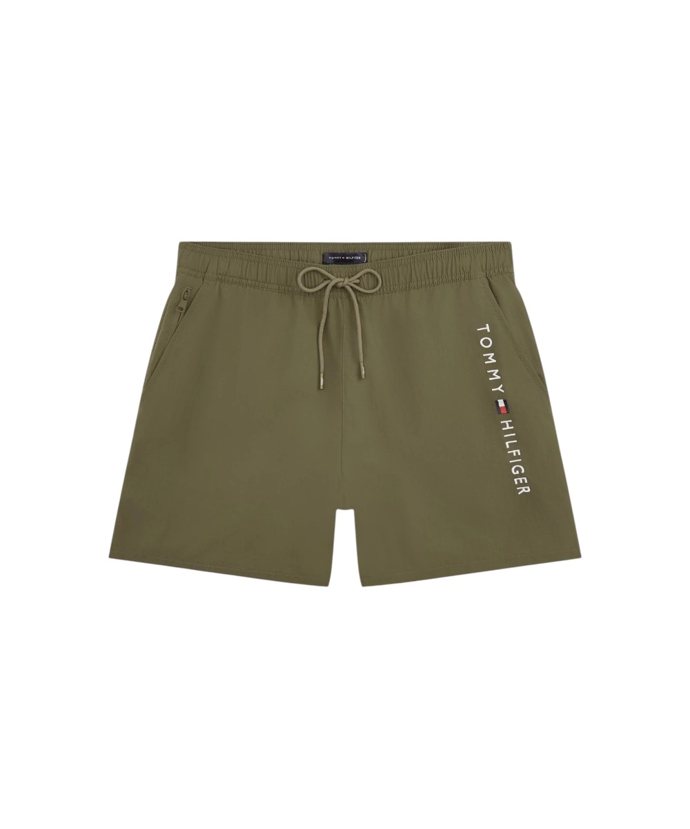 Tommy Hilfiger - Ανδρικό Μαγιό Σορτς Original Logo UM0UM03748-RBN Λαδί