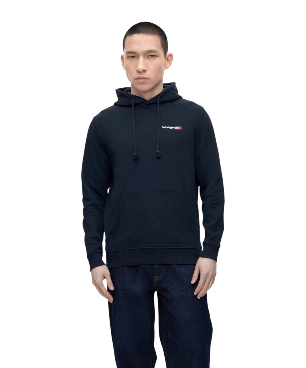 Tommy Hilfiger - Ανδρικό Φούτερ Entry Dna Regular Fit DM0DM23393-C1G Μπλε Ναυτικό