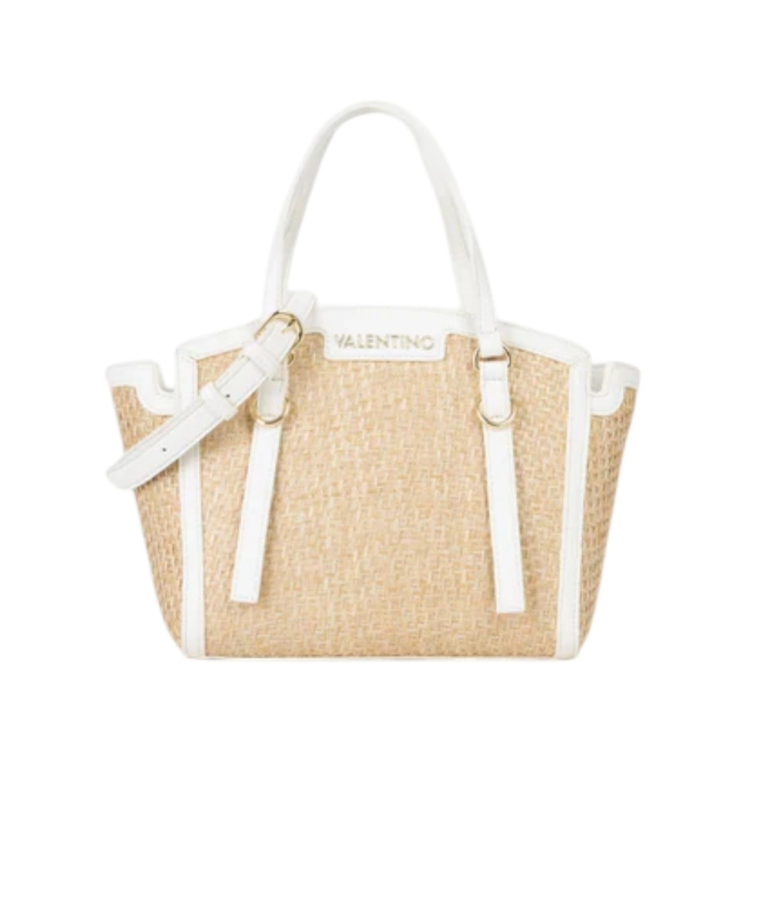 Valentino Bags - Γυναικεία Τσάντα Ώμου Demetra VBS9R904-669 Μπεζ/Λευκό