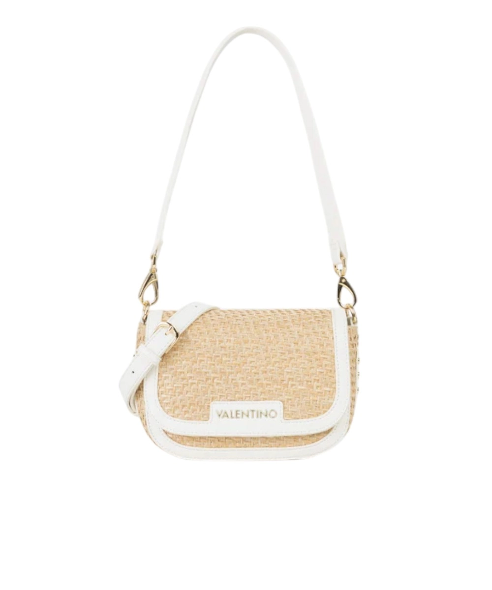 Valentino Bags - Γυναικεία Τσάντα Ώμου Demetra VBS9R909-669 Μπεζ/Λευκό