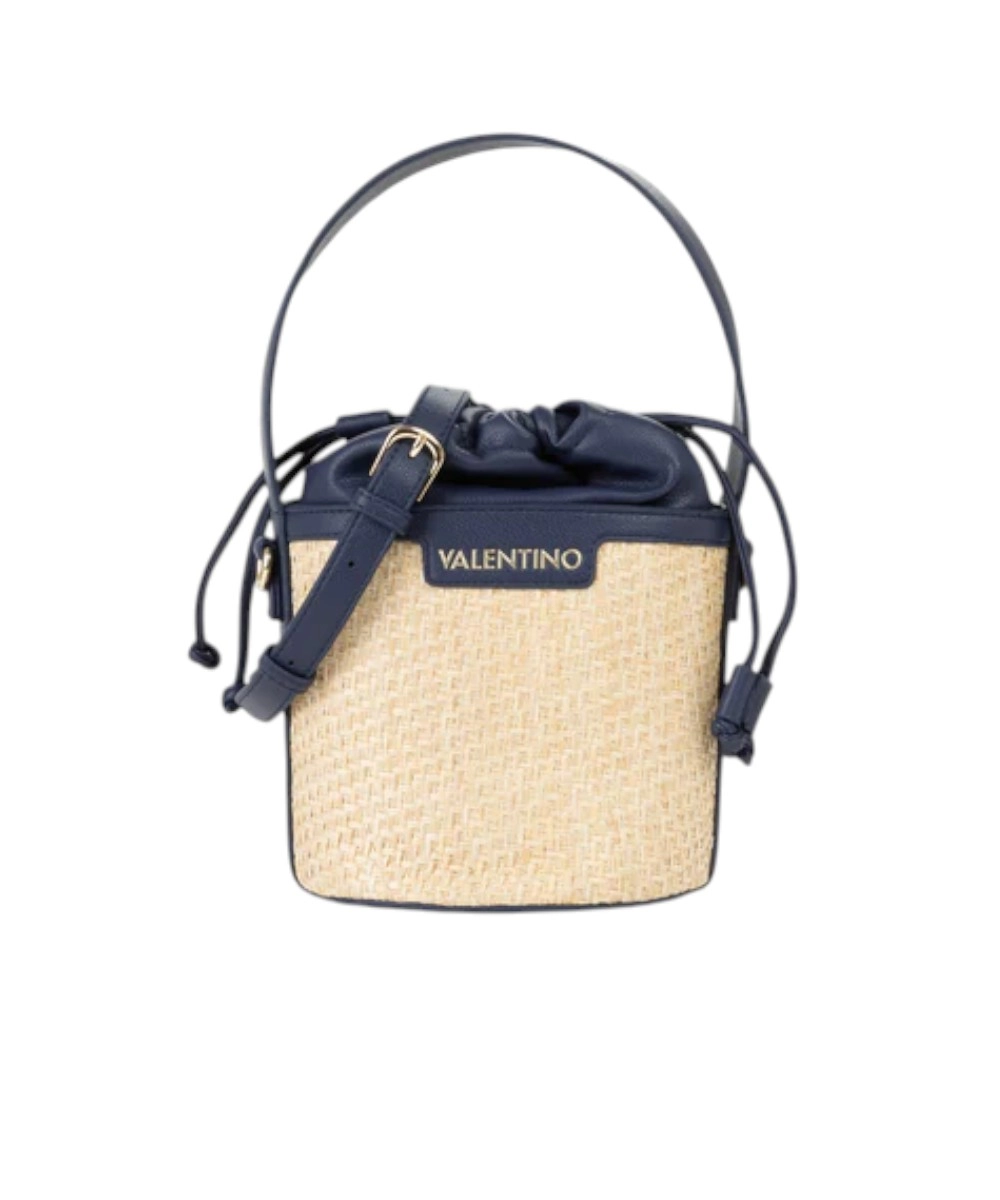 Valentino Bags - Γυναικεία Τσάντα Ώμου/Bucket Demetra VBS9R934-H79 Μπεζ/Μπλε