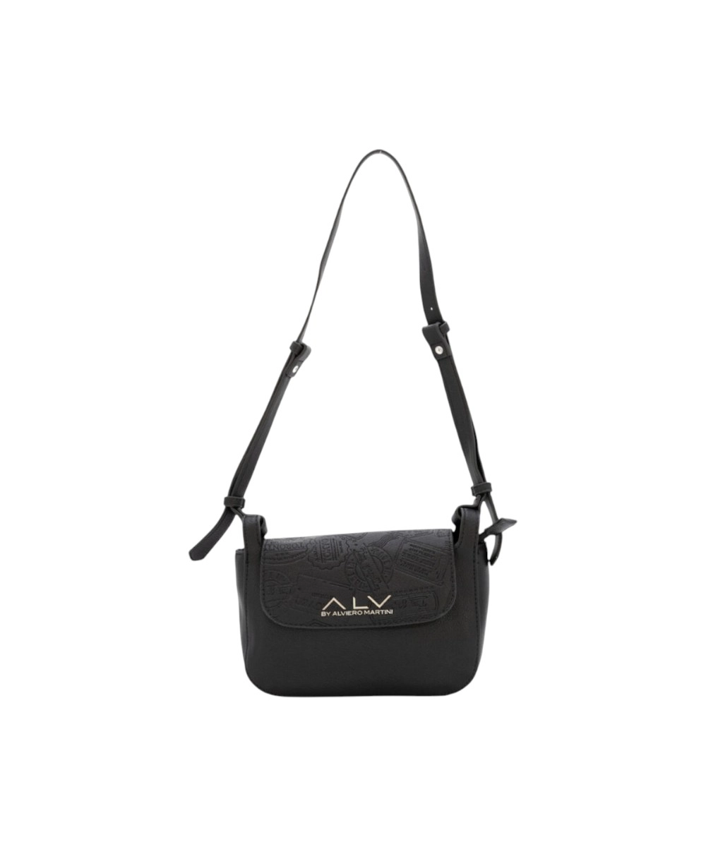 ALV By Alviero Martini - Γυναικεία Τσάντα Fergy Flap Bag ALVB13104-639 Μαύρο