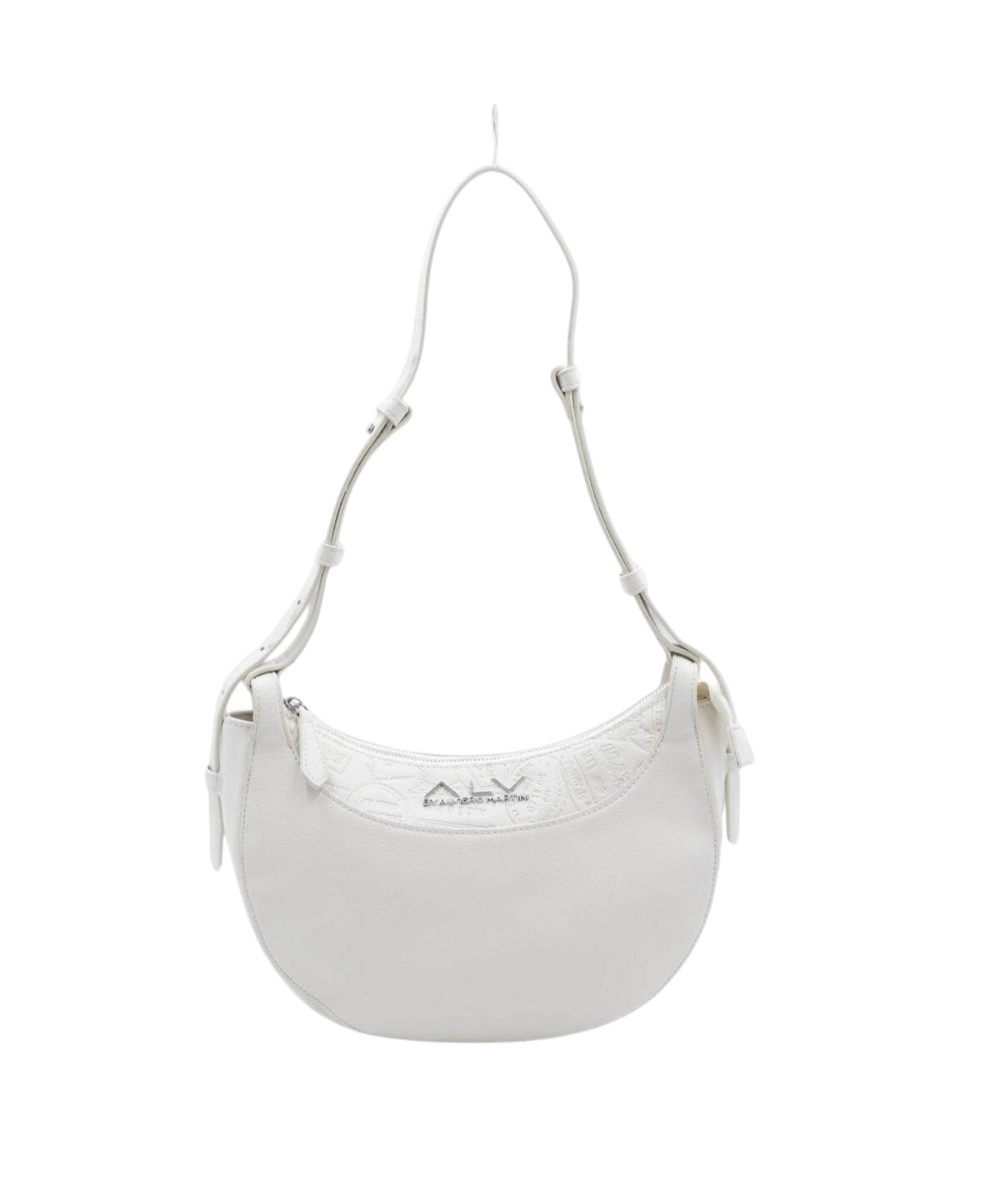 ALV By Alviero Martini - Γυναικεία Τσάντα Fergy Hobo Large Bag ALVB13102-875 Λευκό