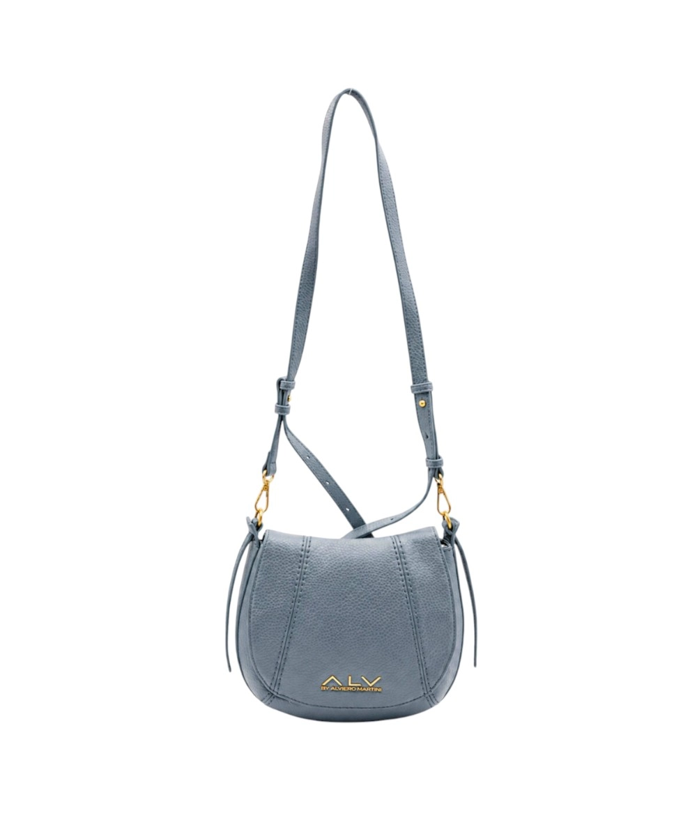 ALV By Alviero Martini - Γυναικεία Τσάντα Saddle Diana ALVB13001-19 Γαλάζιο