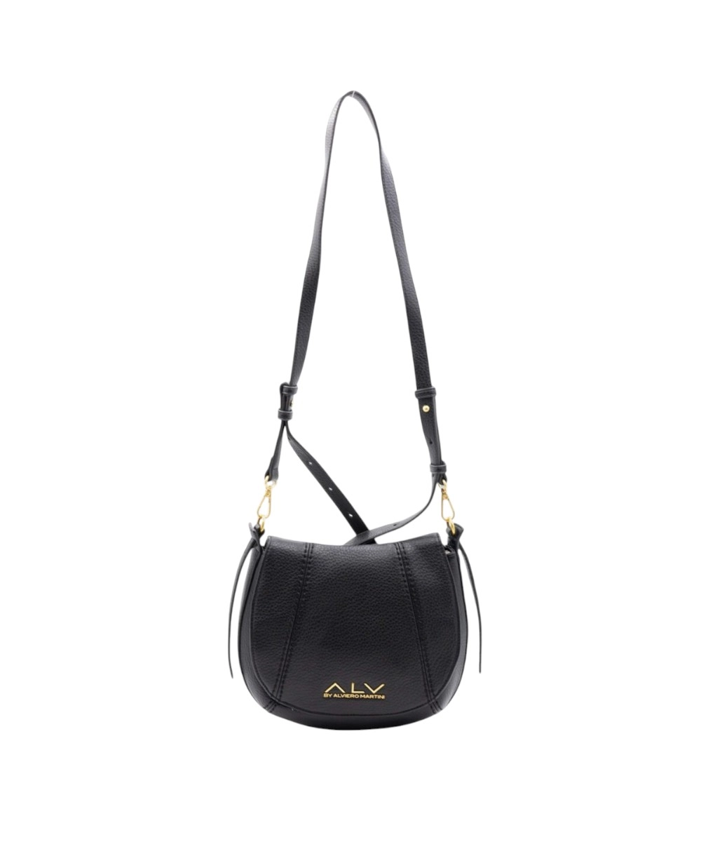 ALV By Alviero Martini - Γυναικεία Τσάντα Saddle Diana ALVB13001-639 Μαύρο