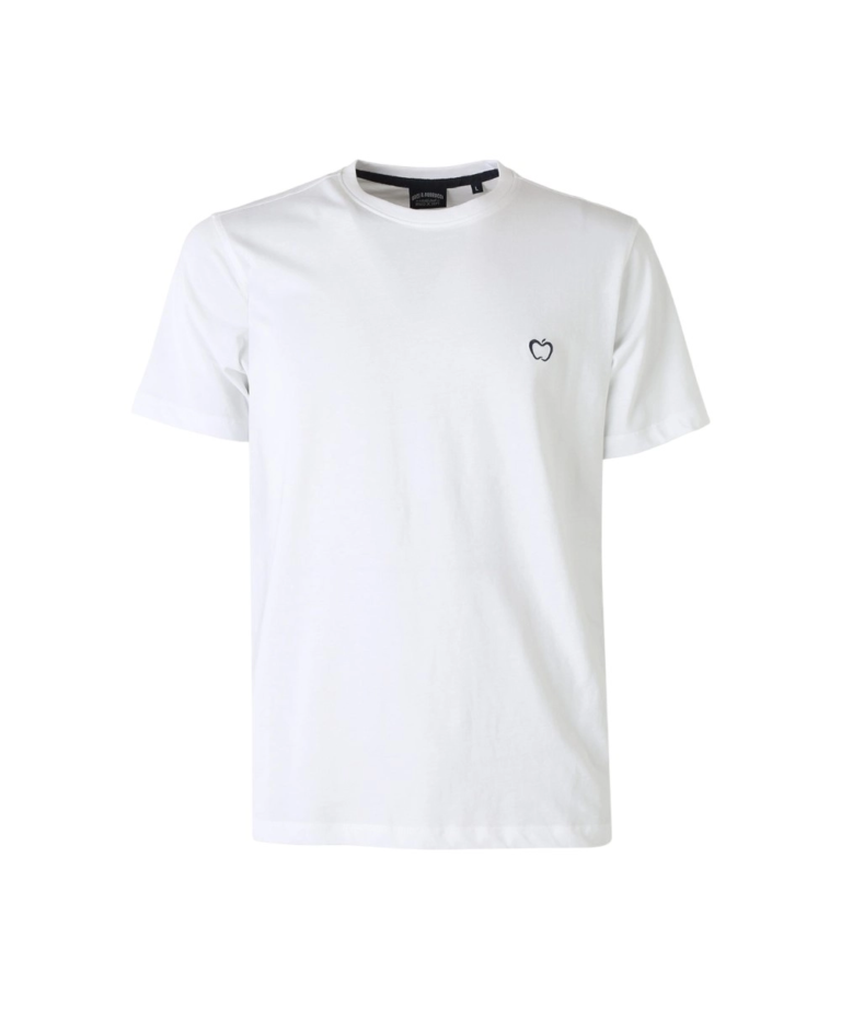 Baci & Abbracci - Ανδρικό T-shirt Crew Neck with Logo BAM3381-BIANCO Λευκό