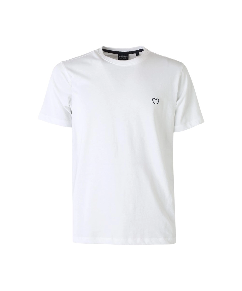 Baci & Abbracci - Ανδρικό T-shirt Crew Neck with Logo BAM3381-BIANCO Λευκό